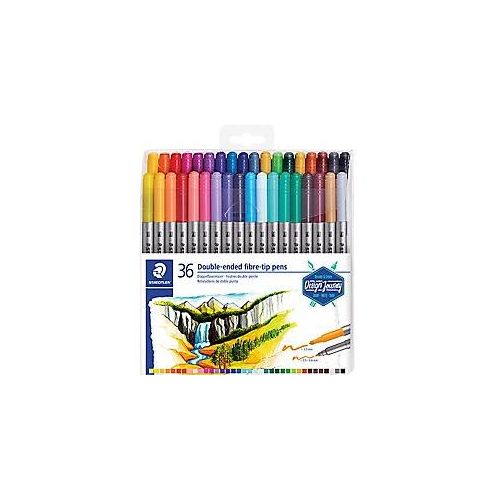 4007817188576 - STAEDTLER Doppel-Fasermaler Design Journey 36er Etui 2 Spitzen Strichstärke 30 mm   05 - 08 mm - 1 Stück (3200 TB36)