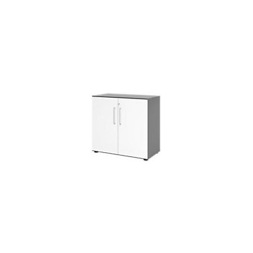 4032062184493 - HAMMERBACHER Aktenschrank Popular V928T2 G W BS grafit weiß 1 Fachboden 800 x 420 x 748 cm