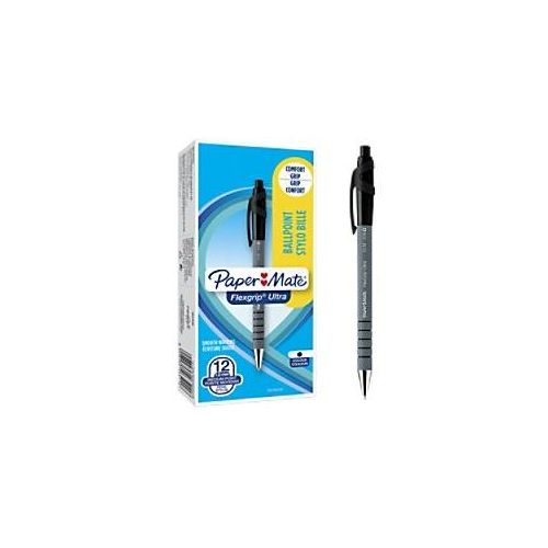 8008285265116 - Papermate FlexGrip Ultra Einziehbar Kugelschreiber Schwarz 1 mm Mittel Kugelschreiber 12 Stück