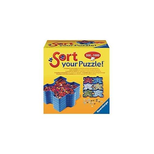 4005556179343 - RAVENSBURGER Sort your Puzzle - 6 stapelbare Puzzle-Sortierschalen zum einfachen Sortieren und Aufbewahren von Puzzleteilen Ideales Zubehör für Puzzler 17934 Sortiertabletts Deutsch