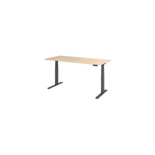 4032062185896 - Schreibtisch Basic VXDKB19 E G höhenverstellbar 64-129cm (H) rechteckig eiche   graphit 4032062185896 Hammerbacher