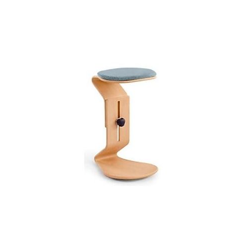 4032376010198 - Bewegungshocker Ercolino höhenverstellbar mit flachem Sitz Buche blau 4032376010198 - Bewegungshocker Ercolino höhenverstellbar mit flachem Sitz Buche blau