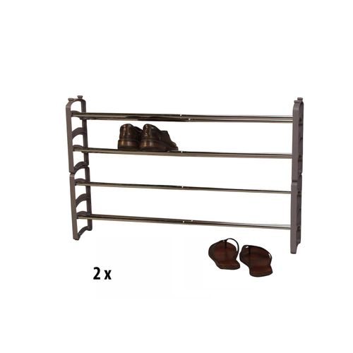 4046884073798 - Möbel Direkt Online - Ausziehbares Schuhregal Dean im 2er Set grau 4046884073798 - Möbel Direkt Online - Ausziehbares Schuhregal Dean im 2er Set grau