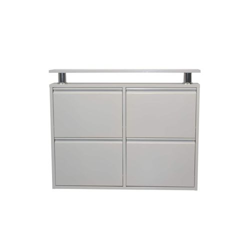 4046884081045 - Möbel Direkt Online - Metallschuhschrank Palma mit 4 Klappen 4046884081045 - Möbel Direkt Online - Metallschuhschrank Palma mit 4 Klappen