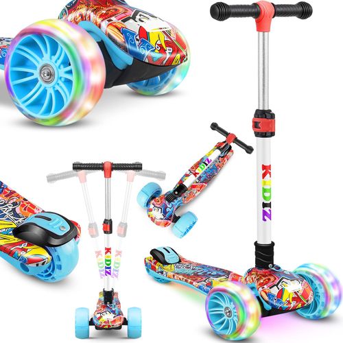 4260692713558 - KIDIZ® Roller Kinder Scooter X-Pro2 Dreiradscooter mit PU LED Leuchtenden Räder Kinderroller faltbar Tret-Roller höhenverstellbarer Cityroller Kinderscooter für Jungen Mädchen 3-12 Jahre 4260692713558 - KIDIZ® Roller Kinder Scooter X-Pro2 Dreiradscooter mit PU LED Leuchtenden Räder Kinderroller faltbar Tret-Roller höhenverstellbarer Cityroller Kinderscooter für Jungen Mädchen 3-12 Jahre