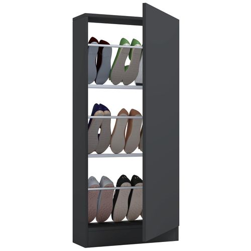 4051814424205 - Schuhschrank Holz Schuhschrank Schuhkommode Schuhregal Schuhständer Fulisa L Gr 50 grau (anthrazit) B50cm H112cm T17cm Obermaterial 100% Holz Wood Schränke 4051814424205 - Schuhschrank Holz Schuhschrank Schuhkommode Schuhregal Schuhständer Fulisa L Gr 50 grau (anthrazit) B50cm H112cm T17cm Obermaterial 100% Holz Wood Schränke