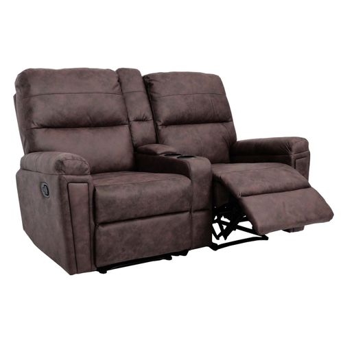 4057651817828 - 2er Kinosessel MCW-K17 Relaxsessel Fernsehsessel Sofa Nosagfederung Getränkehalter Fach ~ Stoff Textil braun 4057651817828 - 2er Kinosessel MCW-K17 Relaxsessel Fernsehsessel Sofa Nosagfederung Getränkehalter Fach ~ Stoff Textil braun
