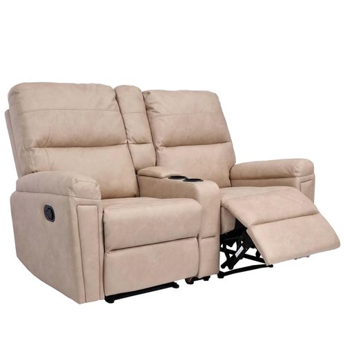 4057651817866 - 2er Kinosessel MCW-K17 Relaxsessel Fernsehsessel Sofa Nosagfederung Getränkehalter Fach ~ Stoff Textil beige 4057651817866 - 2er Kinosessel MCW-K17 Relaxsessel Fernsehsessel Sofa Nosagfederung Getränkehalter Fach ~ Stoff Textil beige