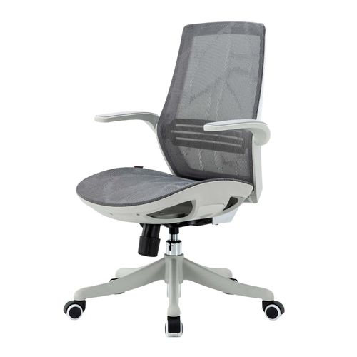 4057651773308 - Bürostuhl MCW-J91 Schreibtischstuhl ergonomische S-förmige Rückenlehne Taillenstütze hochklappbare Armlehne ~ grau 4057651773308 - Bürostuhl MCW-J91 Schreibtischstuhl ergonomische S-förmige Rückenlehne Taillenstütze hochklappbare Armlehne ~ grau