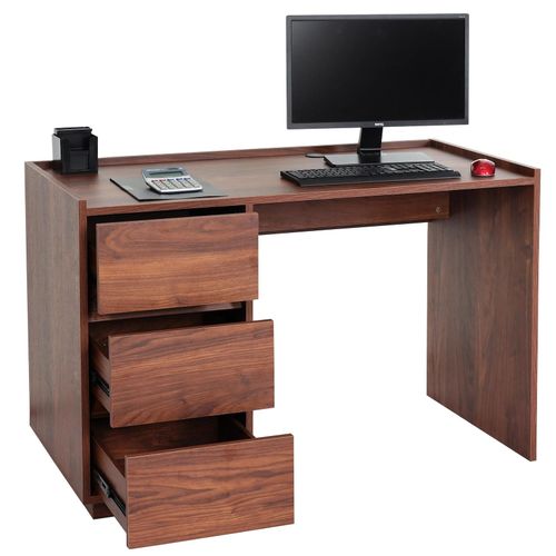 4057651538532 - Schreibtisch MCW-J78 Bürotisch Computertisch Arbeitstisch Schublade 78x121x60cm ~ Walnuss-Optik 4057651538532 - Schreibtisch MCW-J78 Bürotisch Computertisch Arbeitstisch Schublade 78x121x60cm ~ Walnuss-Optik