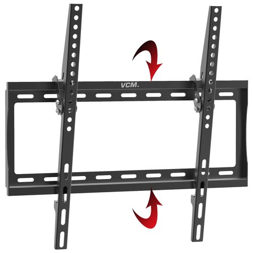 4051814365850 - Universal TV Wandhalterung 26-55 Zoll bis 25 kg 10 Grad neigbar kippbar VESA bis max 400x400 Halter Fernsehhalter mit Wasserwaage Fernseh Halterung B-FN400