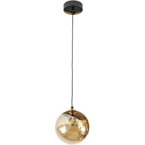 8435435334802 - Schuller Lighting - Schuller dark Globe Pendel-Deckenleuchte Schwarz Messing Bernstein G9