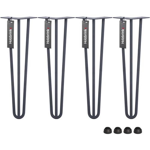 4064755177116 - Tischbeine aus Metall Möbelfüße Schreibtischbeine Metallfüße Perfekt für Zu Hause und Büro Esstischbeine HLT-13A-100-7016 - Holzbrink 4064755177116 - Tischbeine aus Metall Möbelfüße Schreibtischbeine Metallfüße Perfekt für Zu Hause und Büro Esstischbeine HLT-13A-100-7016 - Holzbrink