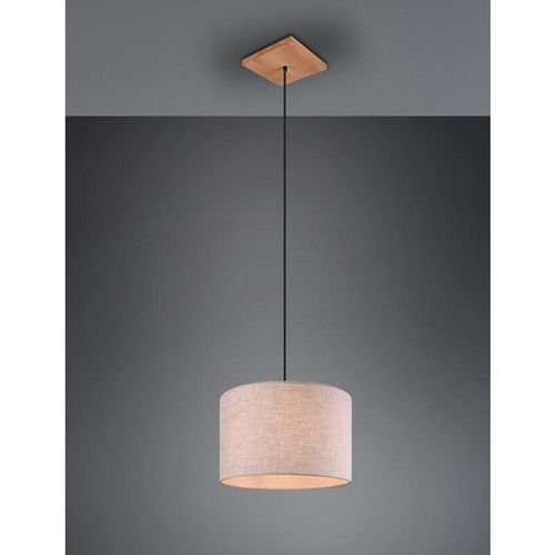 4260688152446 - Meinewunschleuchte - Skandinavische led Pendelleuchte mit beigem Stoffschirm und Naturholz Baldachin 4260688152446 - Meinewunschleuchte - Skandinavische led Pendelleuchte mit beigem Stoffschirm und Naturholz Baldachin