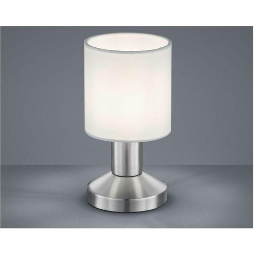 4260492256606 - Meinewunschleuchte - Klassische kleine led Tischlampe mit Stoffschirm Weiß - Touchfunktion Ein Aus 4260492256606 - Meinewunschleuchte - Klassische kleine led Tischlampe mit Stoffschirm Weiß - Touchfunktion Ein Aus