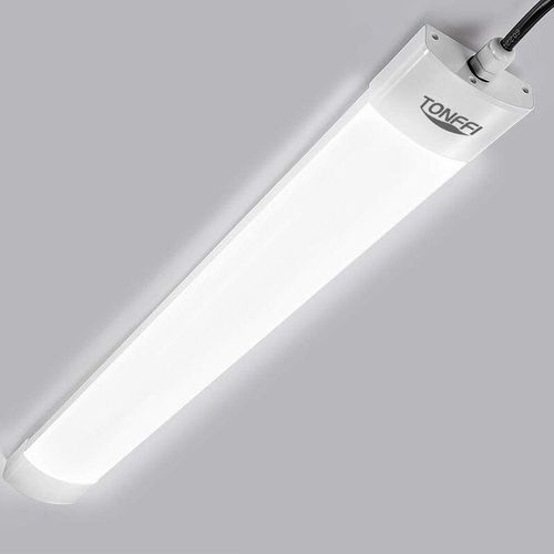 6919683267409 - - led Feuchtraumleuchte 60CM 18W 1800LM led Röhre 5000K Wasserfest Flimmerfrei IP65 Garage Keller Werkstatt Büro 1Stück - KaltWeiß