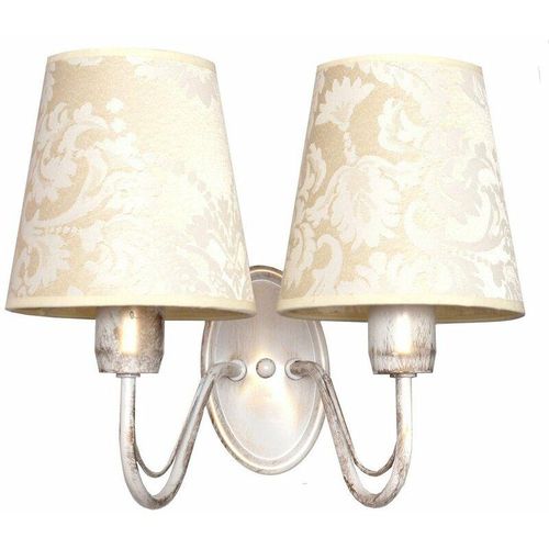 5902349216683 - Helam Lighting - Helam malbo Kerzenwandleuchte Weiß Gold 32cm