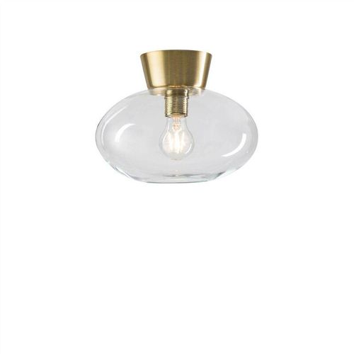 7391534274450 - Bullo - 1 Light Flush Globe Deckenleuchte Messing E27 - Belid