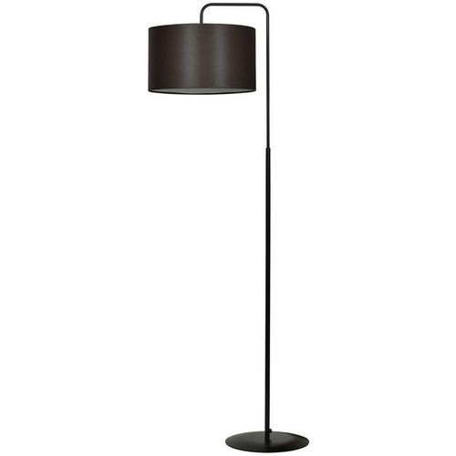 5901738896369 - Emibig Lighting - Emibig trapo Schwarze Stehlampe mit Schirm mit Wenge-Stoffschirmen 1x E27