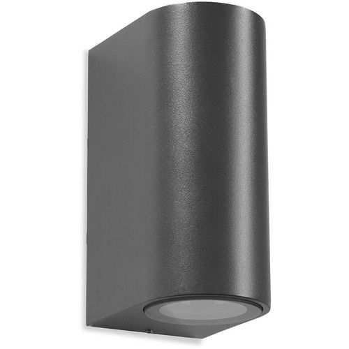 8435575369924 - Leds-c4 - leds C4 Estructura IP65 Max Wall Fixture Double Emission Aluminio Gris Urbano IK10