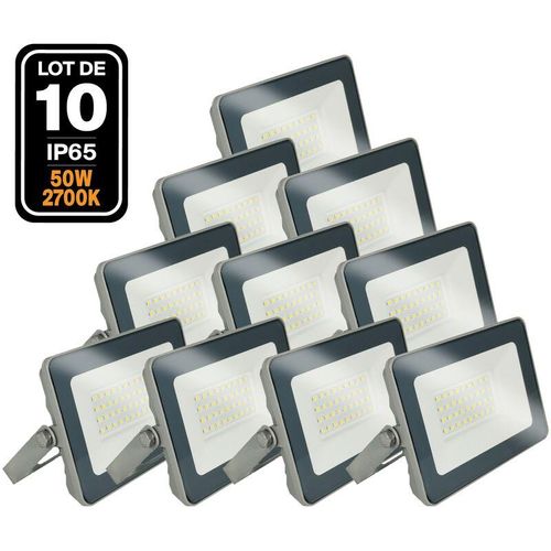 7109616157825 - Europalamp - 10 LED-Fluter 50W Proline Warmweiß 3000K Hohe Helligkeit