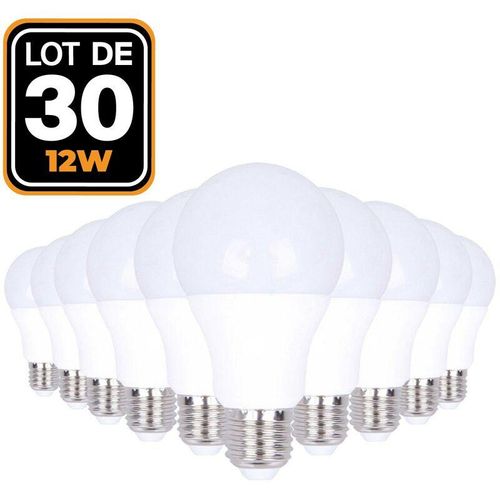 7061119902701 - Europalamp - 30 LED-Glühbirnen E27 12W Neutralweiß 4500K Hohe Helligkeit