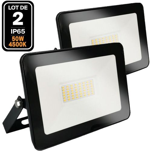 7141269339043 - Europalamp - 2 Fluter led 50W Ipad Neutralweiß 4000K Hohe Helligkeit