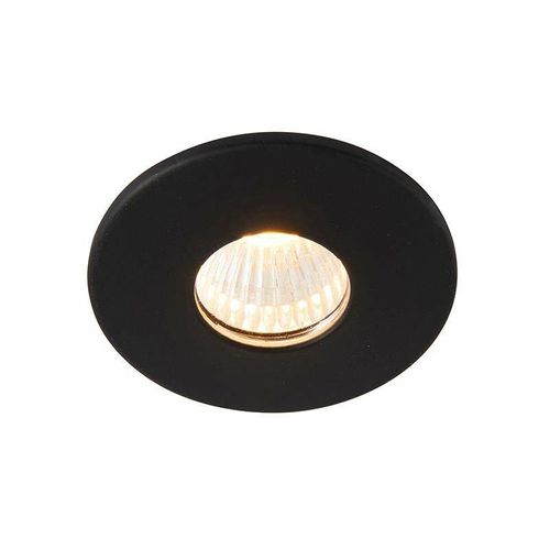 5017588995579 - Saxby LALO LED-Badezimmer-Einbauleuchte festes klares Acryl und mattschwarze Farbe 3000K IP44