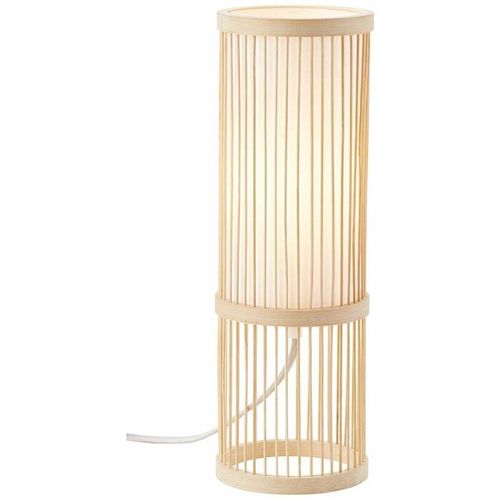 4004353358210 - BRILLIANT Lampe Nori Tischleuchte natur weiß 1x A60 E27 40W gf Normallampen n ent Mit Schnurzwischenschalter Für LED-Leuchtmittel geeignet