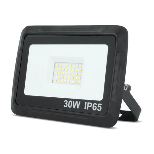 4251678404492 - Proxim led smd Fluter Flutlicht 30W 2400 Lumen ersetzt 148W Glühlampe Scheinwerfer Außenstrahler IP65 Wasserfest Kaltweiß Wand und Decke Innen Außen