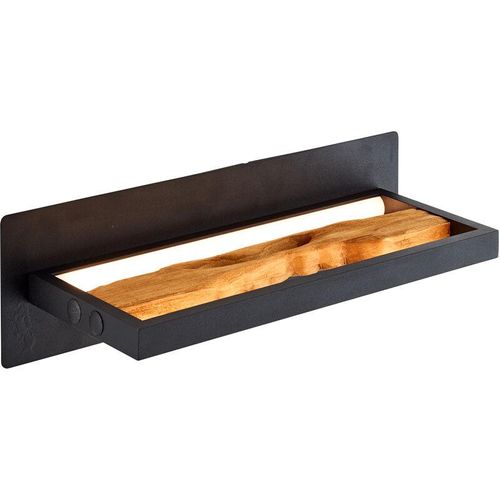 4004353411779 - Chaumont led Wandleuchte 35cm schwarz holz Aluminium Metall Holz 1x led integriert 95 w  (Lichtstrom 930lm Lichtfarbe 3000K) - Brilliant