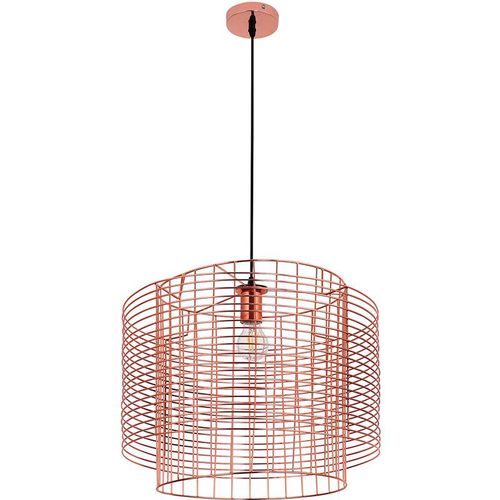 5056667056275 - Privatefloor - Retro-Deckenlampe - Design-Pendelleuchte - Lars Roségold - Metall Metall - Roségold