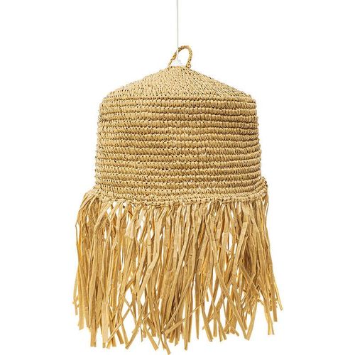 5056667060135 - Deckenlampe aus Raffia - Boho-Bali-Design-Pendelleuchte - Lanui Natural wood - Bast - Natural wood