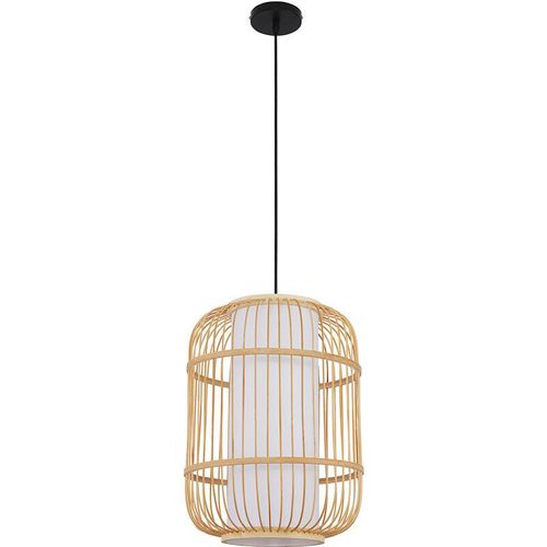 5056667051348 - Privatefloor - Bambus-Deckenlampe - Boho-Bali-Design-Pendelleuchte - Mane Natural wood - Metall Bambus - Natural wood