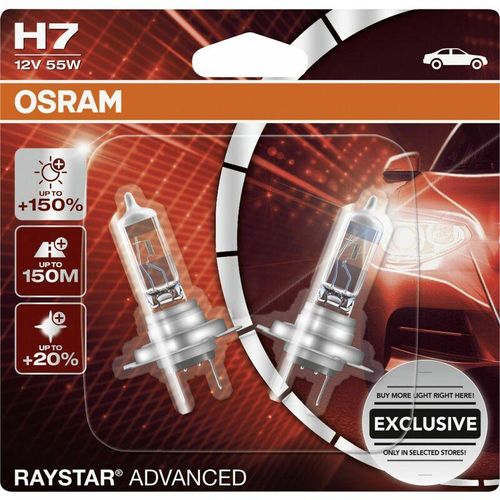 4052899613812 - Halogenlampe H7 Raystar Advanced +150% 12V 60 55W Beleuchtung