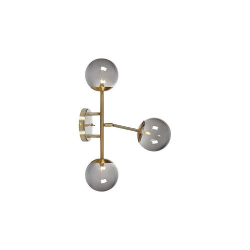 7330024601734 - Markslojdlighting - Markslojd trinity Wall 3 Globe Light Messing Rauch