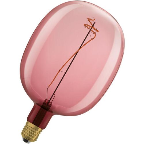 4058075761896 - Vintage 1906 LED-Lampe mit pinker Tönung 45W 220lm Ballon-Form mit 170mm Durchmesser & E27-Sockel warmweiße Lichtfarbe dimmbares Filament bis