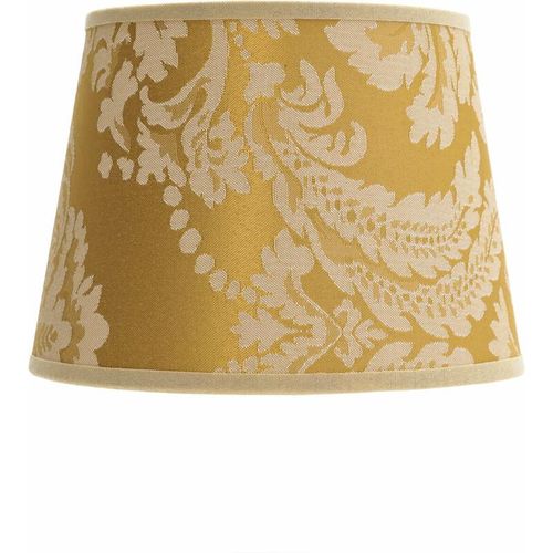 4251334831693 - Licht-erlebnisse - Lampenschirm Gold Barock Design Stoff Tischleuchte - Gold