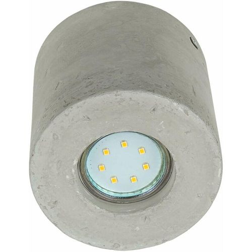 4251756347352 - Betonlampe Decke Zylinder Ø10cm klein Flur Wohnzimmer Deckenleuchte - Grau