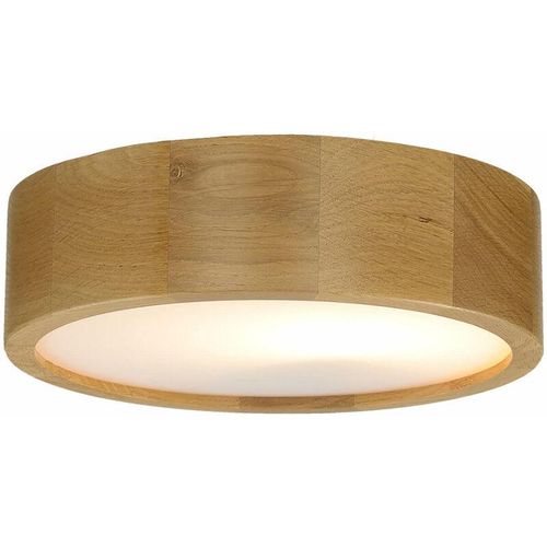 4251334891260 - Licht-erlebnisse - Deckenlampe Wohnzimmer Eiche rund Holz Lampe - Eiche