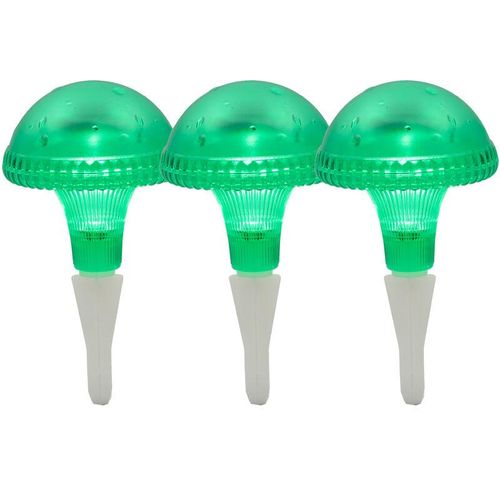 4260380825518 - - 3er-Set led Solarleuchte   Gartenleuchte assisi IP44 grün Höhe 275 cm