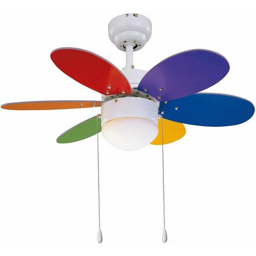 8426107365224 - - Deckenventilator Rainbow Color 76 cm mit Licht