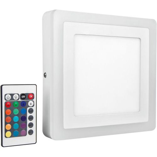 4058075227576 - Ledvancesau - ledvance Wand- & Deckenleuchte led color + white | Square | warmweiss | 200mm | 19W | Aluminium | IP20 - Weiß