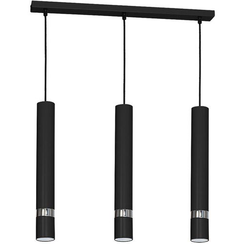 4251334787525 - Licht-erlebnisse - Schwarze Pendelleuchte Joker - Schwarz Silber 4251334787525 - Licht-erlebnisse - Schwarze Pendelleuchte Joker - Schwarz Silber