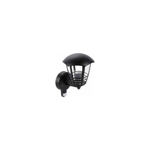 4251756355869 - Licht-erlebnisse - Außenlampe Wand Terrasse Haus IP44 Bewegungssensor Schwarz E27 Metall Rustikal - Schwarz