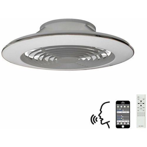 8435153274916 - Inspired Lighting - Mantra Alisio XL Dimmbare LED-Deckenleuchte & 58 W DC-Wendeventilator Silber Fernbedienung APP & Alexa Google-Sprachsteuerung