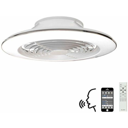 8435153274909 - Mantra Alisio XL Dimmbare LED-Deckenleuchte & 58 W DC-Wendeventilator Weiß Fernbedienung APP & Alexa Google-Sprachsteuerung