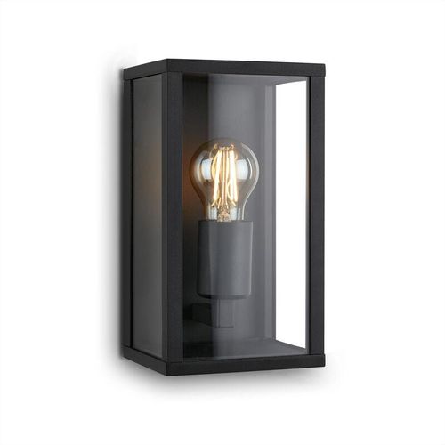4002707416944 - Brilo - ner luanda Außenwandleuchte IP44 Spritzwasserschutz Retro-Design E27 Fassung schwarz 26 x 14 x 135 cm