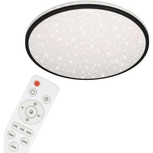 4002707389514 - Skizo led Deckenleuchte Fernbedienung Dimmbar Sternendekor cct Farbtemperatursteuerung schwarz 49 x 95 cm - Briloner