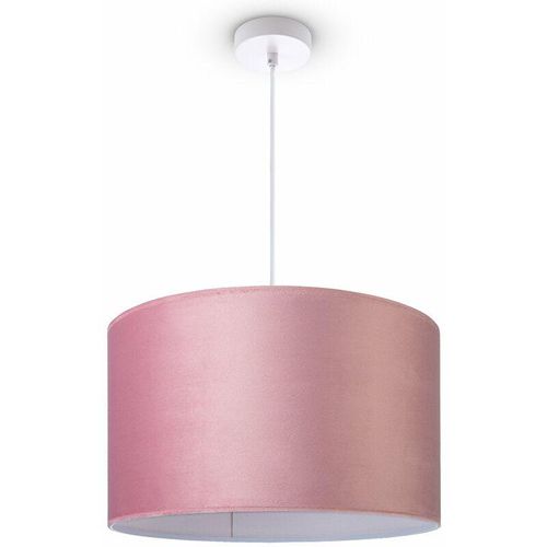 4061981194320 - Pendelleuchte Stehleuchte Dreibein Wohnzimmer Lampenschirm Velours Unifarben E27 Pendelleuchte - Weiß Pink Weiß (Ø455 cm) - Paco Home 4061981194320 - Pendelleuchte Stehleuchte Dreibein Wohnzimmer Lampenschirm Velours Unifarben E27 Pendelleuchte - Weiß Pink Weiß (Ø455 cm) - Paco Home